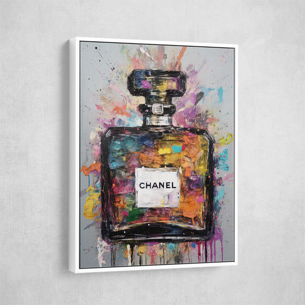 Chanel No 5 Multi Colour Abstract Wall Art